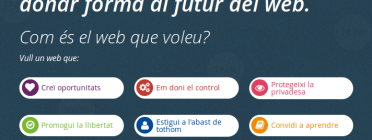 La web del futur, segons Firefox i el programari lliure!  Font: 