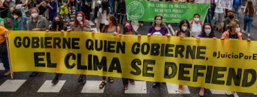 Cinc entitats ambientals han elevat al Constitucional una demanda contra el Govern espanyol per inacció climàtica. Font: Greenpeace