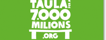 Imatge eslògan "Taula per a 7.000 milions" Font: 