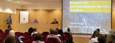 Imatge de la conferència de Xavier Roigé a la Universitat de Barcelona