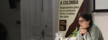 La Marta Ruiz ha participat a les XXI Jornades sobre Colòmbia organitzades per la Taula Catalana per la Pau i els Drets Humans. Font: Chema Sarri/ICIP