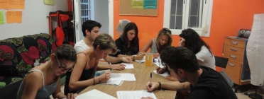 Grup de joves que va realitzar pràctiques a Nexes Font: 