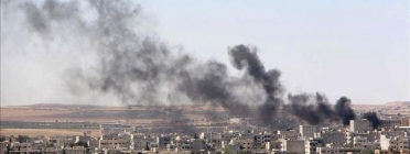 Ofensiva de l'Estat Islàmic contra Kobani, a Síria. Imatge d'eldiario.es Font: 
