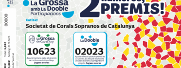 Número conjunt de ‘La Grossa amb La Dooble’.  Font: Loteries de Catalunya