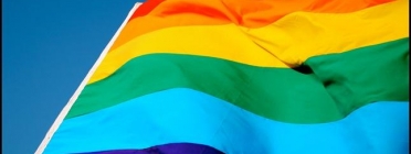 Imatge de la bandera representativa del col·lectiu LGBTI. Font: web burjassot.org Font: 
