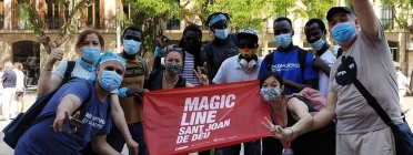 Una imatge de participants a la 'Magic Line' de l'any 2020, abans de la pandèmia. Font: Sant Joan de Déu Serveis Socials