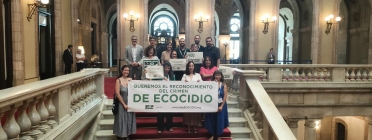 Algunes de les membres de les entitats ecologistes que formen part de la campanya. Font: SETEM Catalunya