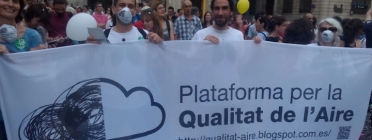 Manifestació de membres de la plataforma a la Plaça de Sant Jaume Font: 