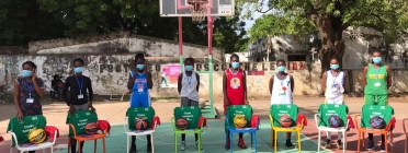 Membres d'un equip de bàsquet femení del Senegal. Font: ONGD Alkaria