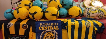 La recollida de joguines del Club Atlètico Rosario Central Catalunya del 2021. Font: Club Atlètico Rosario Central Catalunya