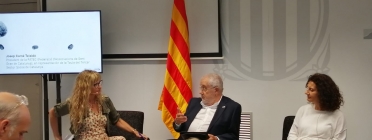 Josep Carné, al mig, com a ponent en una jornada el 27 de setembre pel 75é aniversari de la Declaració Universal dels Drets Humans.  Font: Josep Carné