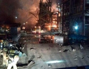Imatge dels moments posteriors a l'explosió. Font: Bombers