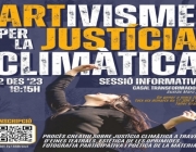 Cartell oficial del taller 'Artivisme per la justícia climàtica'. Font: Xarxa de Consum Solidari