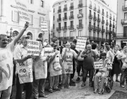 Persones reclamant renda mínima. Font: Assemblea d'Aturats de Barcelona Font: 