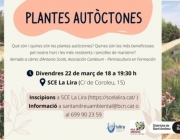 Cartell del taller de plantes autòctones.