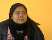 Aura López, consellera d'Economia i Producció de la Unitat Indígena del Poble Awá (UNIPA) i líder de la comunitat. Font: Marta Catena