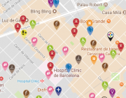 Captura App Mapa entitats Catalunya Tercer Sector Font: Taula del Tercer Sector