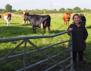 Clara Blasco va ser voluntària en una granja ecològica anglesa Font: Clara Blasco