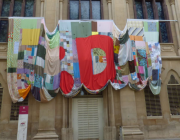 La bandera a la façana de la Universitat de Lleida Font: 