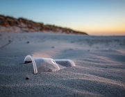 Un got de plàstics llançat en una platja. Font: Hamsterfreund (Pixabay)