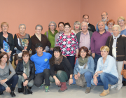Grup de persones voluntàries de l'hospital de Palamós Font: 