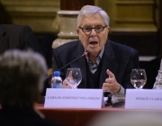 Carlos Jiménez Villarejo, exfiscal anticorrupció, a la presentació del recurs. Font: FCCSM Font: 