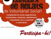 Cartell 5è Concurs de Relats de Voluntariat Social