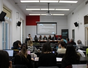 Imatge de les participants en el debat electoral organitzat per la CCAR. Font: Comissió Catalana d'Acció pel Refugi