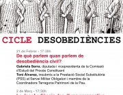 Cartell del Cicle que tindrà lloc a Tarragona. Font: Il·lustre Col·legi d'Advocats de Tarragona
