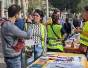 La campanya #DeixemHo s'ha desplegat per la zona de l'Eixample Nord de Barcelona i ha organitzat diferents accions per conscienciar les veïnes i crear aliances. Font: Opcions