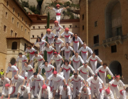 Els Falcons de Barcelona durant una actuació al monestir de Montserrat. Font: Falcons de Barcelona
