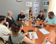 La missió del Fons Català s'ha reunit amb les organitzacions que duen a terme projectes en el marc de la campanya 'Món Local Refugi'. Font: Fons Català de Cooperació al Desenvolupament