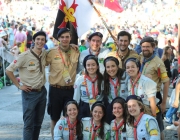 Voluntaris de Guies i Scouts d'Europa a la JMJ Font: Guilhem de Crémiers