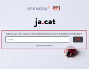 L'aspecte i el funcionament de Ja.cat no difereix gaire d'altres escurçadors LUR Font: Ja.cat