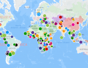 Un mapa digital mostra els projectes TIC d'UNICEF Font: 