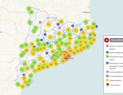 Mapa de recursos d'educació inclusiva Font: Generalitat de Catalunya