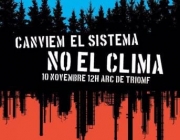 Cartell de la Marxa pel Clima del 10 de novembre a Barcelona