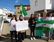 Temporeres de Huelva i membres del SAT en lluita. Font: SAT