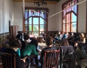 La primera trobada de dones del moviment per l'habitatge va ser al novembre del 2019 Font: Grup motor trobada no mixta