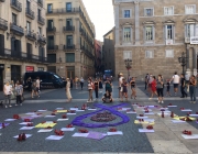 Concentració del 19 de juliol a la plaça de Sant Jaume de Barcelona contra els feminicidis convocada per la Plataforma Unitària contra les Violències de Gènere. Font: Plataforma Unitària contra les Violències de Gènere 