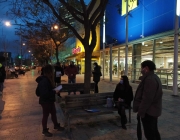 Un moment del recompte de persones sense llar que es va fer el 18 de maig en alguns barris de l'Hospitalet de Llobregat. Font: Fundació La Vinya