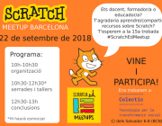 Cartell de la 15a Trobada ScratchEd Meetup Barcelona