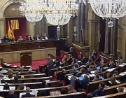 Imatge del ple del Parlament. Font: Canal Parlament Font: 