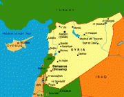 Mapa de Síria Font: 