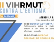 Fragment del cartell oficial del segon 'VIHrmut contra l'estigma'. Font: Fundació Antisida Lleida