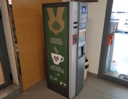 Una de les màquines de vending de cafè d'Il·lusions (Alternativa Global). Font: Il·lusions (Alternativa Global)