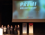 L'entitat Espigoladors recollint el Premi Voluntariat 2019.  Font: Josep Carbonell