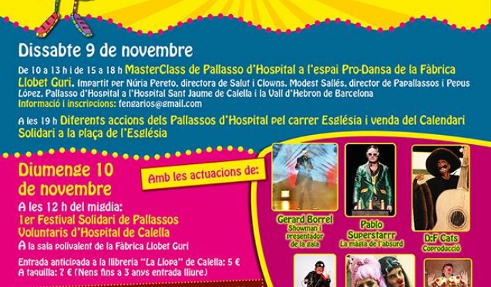 1er Festival Solidari de Pallassos Voluntaris d’Hospital de Calella Font: 