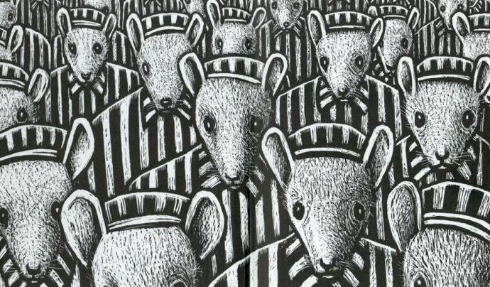 La població jueva està representada per ratolins al còmic d'Art Spiegelman 'Maus'. Font: Art Spiegelman