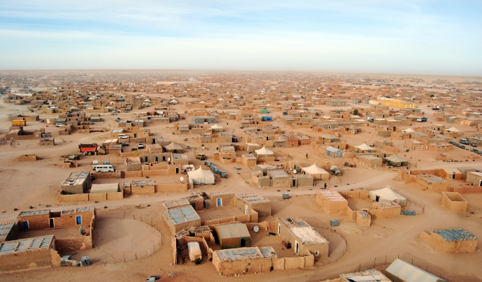 El campament de refugiats d'Smara és dels més grans de la zona del Sàhara occidental. Font: Una finestra al món: Sàhara Occidental 